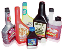 automotive product bottles