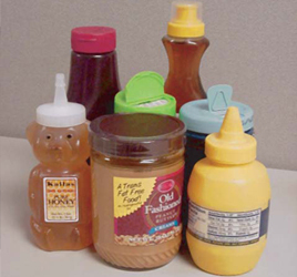 food product bottles
