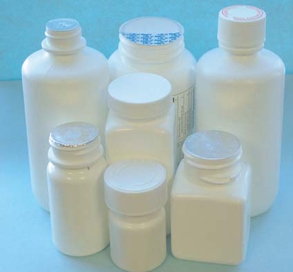 plastic pill bottles